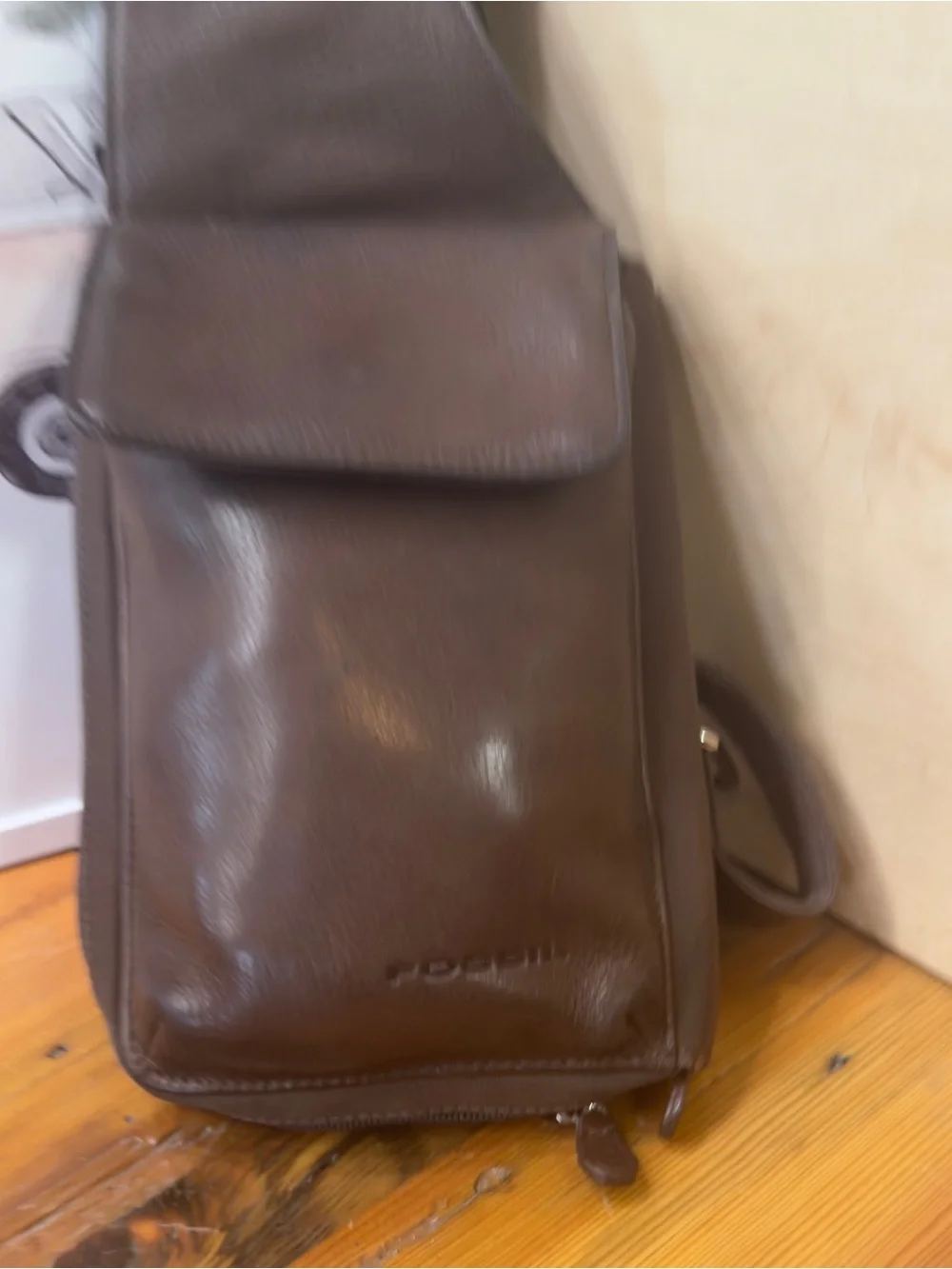 Fossil Dark Brown Leather Belt Bag